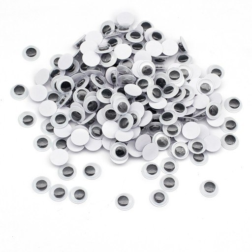Oči pre hračky plastové 12x3mm 220ks/20g