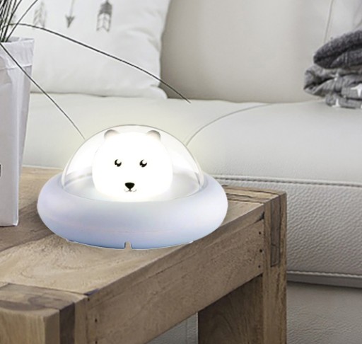 BEZDRÔTOVÁ mäkká silikónová LED nočná lampa pre DETI BEAR BEAR BEAR BEAR