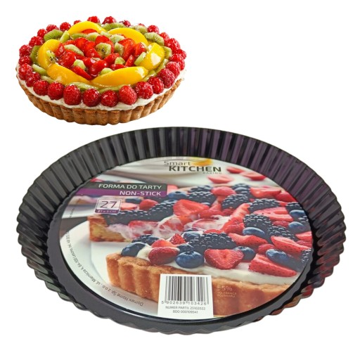 FORMA NA PEČENIE NA TORTY PIZZOVÉ KOLÁČKY PLECH NEREZ 27cm okrúhly