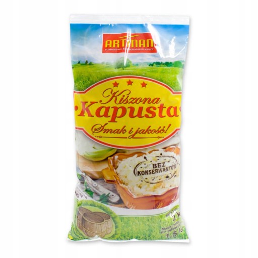 100% Prírodná ZDRAVÁ Domáca kyslá kapusta 2 kg
