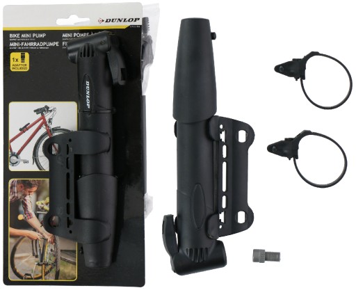 DUNLOP Manuálna kompaktná BICYKLE PUMPA mini 20 cm