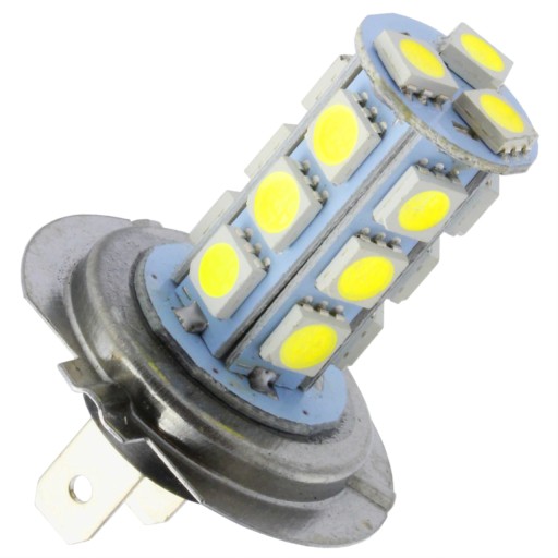 H7 LED ŽIAROVKA 18xSMD 5050 DAYLIGHT BIELA 5W DRL