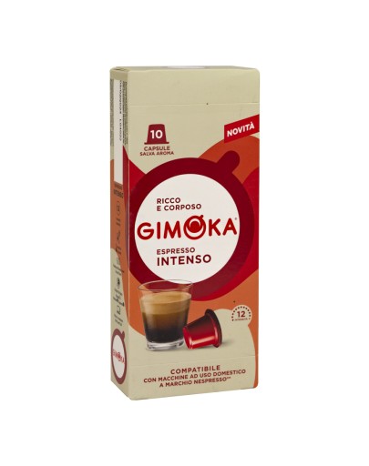 Kávové kapsuly GIMOKA NESPRESSO INTENSO 10 ks