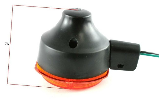 LAMPA SIMSON MZ kruhové smerové svetlo, ORANŽOVÉ tienidlo, predné alebo zadné