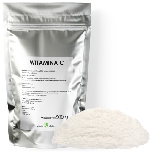VITAMÍN C kyselina L-askorbová prášok 500g
