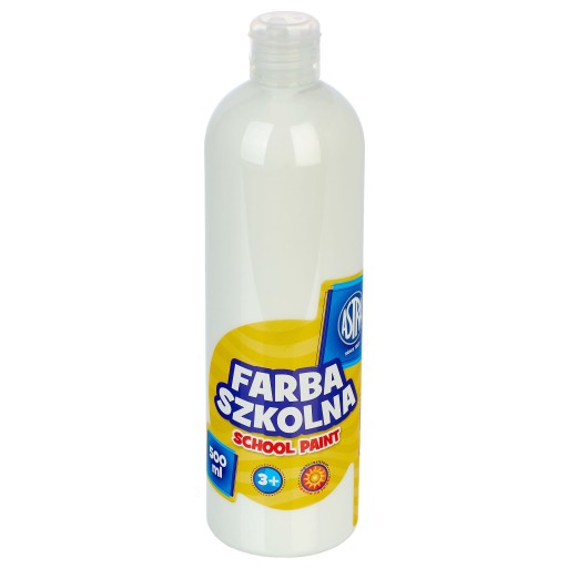 BIELA FARBA NA ŠKOLSKÝ PLAGÁT VO FĽAŠI 500 ML (0,5 litra) ASTRA