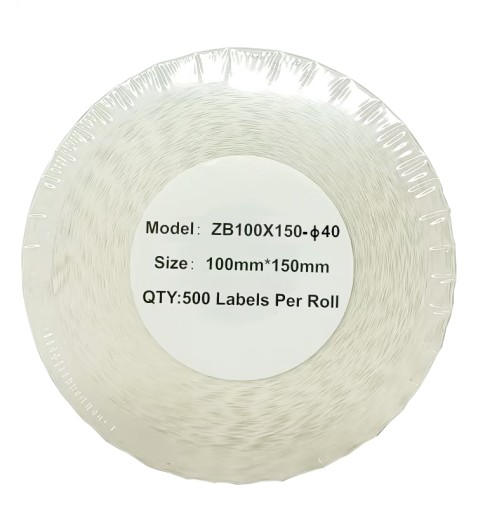 Termo kuriérske etikety 100x150mm 500 ks 40mm samolepiace pre ZEBRA