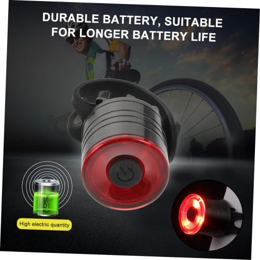 VÝKONNÉ LED ZADNÉ BICYKLE SVETLO, okrúhle, VODEODOLNÉ
