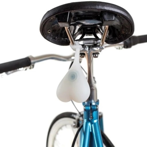 BICYKLOVÁ LAMPA SRDCE VAJÍČKA SILIKÓNOVÁ LED zadná