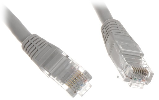 Patchcord RJ45/6/10-GREY UTP cat.6 sivý 10m