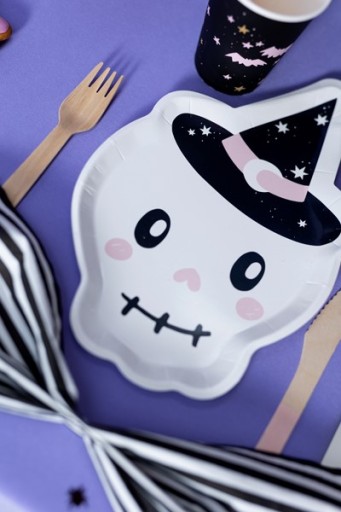 PAPIEROVÉ TANIERE SKULL WITCH halloween 6 ks