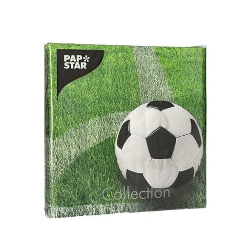 3-vrstvové 1/4-násobné obrúsky 33x33cm Futbal