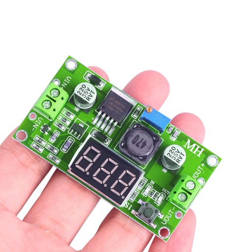 MENIČ REGULÁTORA NAPÄTIA LM2596 VOLTMETER