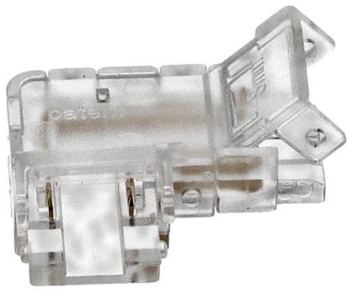 Uhlový konektor pre LED pásik 8mm Rohový 'L' 2 PIN