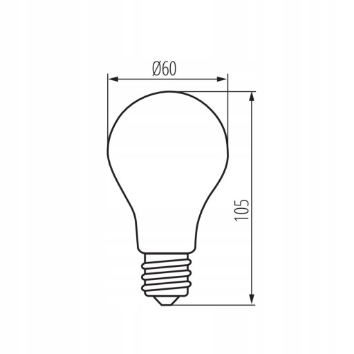 XLED žiarovka A60 E27 10W 1520lm teplá Kanlux