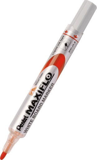 Pentel MWL5S červený za sucha zmazateľný popisovač na biele tabule