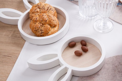 Podnos Dekoračný tanier so zajačími uškami Easter Altom Design 24 cm