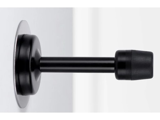 NÁRAZ NÁRAZ ZARÁŽKA ZARÁŽKA DVERÍ ČIERNA OCEL 76mm*38mm