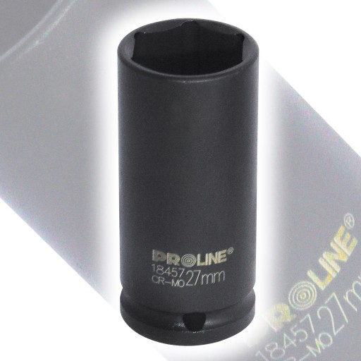6-UHOLNÍKOVÁ PREDĹŽENÁ NÁRAZOVÁ ZÁSUVKA, Cr-Mo 1/2 10 mm PROLINE