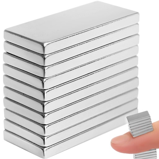 NEODYMIOVÉ MAGNETY 10X5X1MM 10KS PLOCHÉ