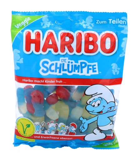 HARIBO Schlumpfe Smurfs Ovocná želé fazuľa 175g DE