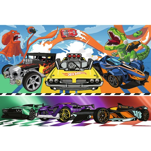 PUZZLE 100 PUZZLE AUTA RÝCHLOSŤ VOZIDLÁ AUTÁ HORÚCE KOLESÁ 5+ TREFL