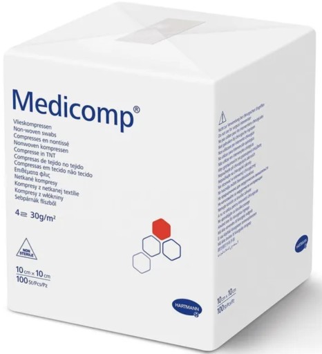 HARTMANN - Medicomp 10 x 10 cm, 100 ks. nesterilné