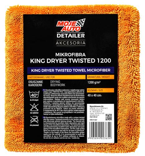 MY CAR - KING DRYER TWISTED 1200 - DLHÝ HISTLE UTERÁK NA SUŠENIE