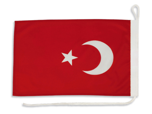 Vlajka Türkiye na jachtu 30x40 cm Vlajka tureckej plachetnice