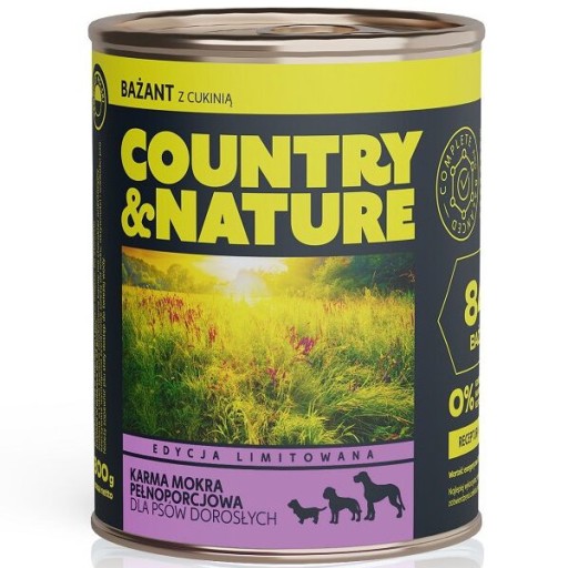 Dr PC Bažant s cuketou mokré krmivo - COUNTRY&NATURE 800 g