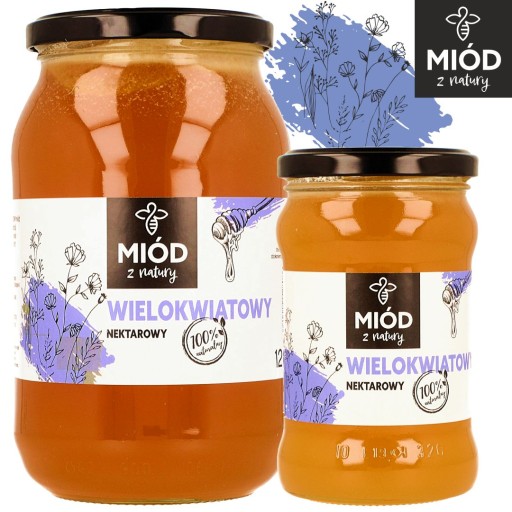 Dóza na med LÚČNY KVETOVÝ 400 g, 100% PRÍRODNÝ