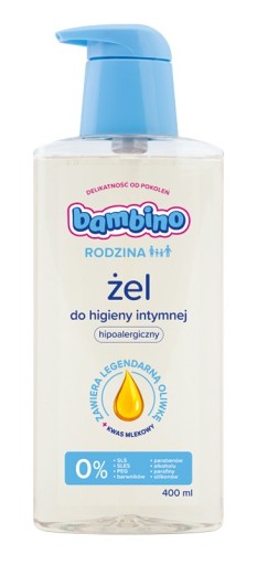 Bambino Family Hypoalergénny gél na intímnu hygienu 400 ml
