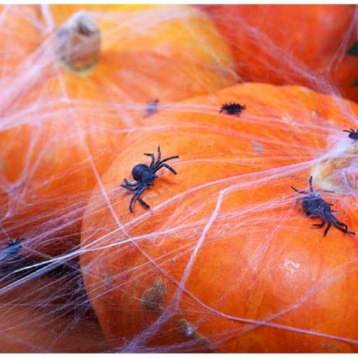 Halloween SPIDER WEB BIELA dekoračná 1 SPIDER dekorácia