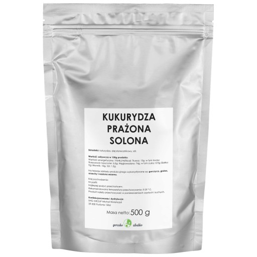 SLANÁ KUKURICA, pražená kukurica do chrumkava 500g