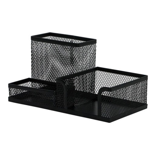 Súprava náradia na stôl Kovová súprava s 3 priehradkami Black Q-Connect