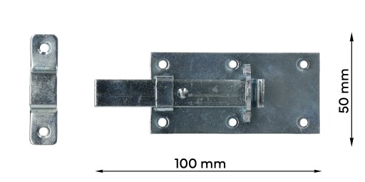 ZÁPADKA DVERÍ, PRIAMA západka visiaceho zámku, 100 mm