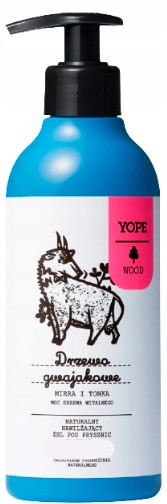 YOPE prírodný sprchový gél Guaiac Wood Myrrh Tonka 400 ml