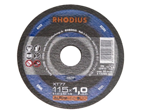 RHODIUS 208698 2X štít kovový 115x22,2mm Alpha