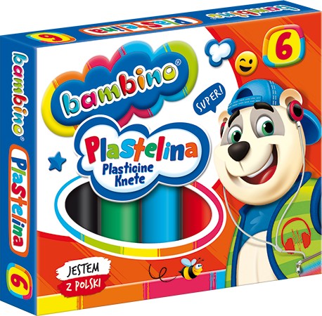 BAMBINO PLASTELINA 6 farieb