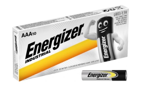 10 x VÝKONNÁ ALKALICKÁ BATÉRIA INDUSTRIAL LR03 AAA R3 EN92 1,5V