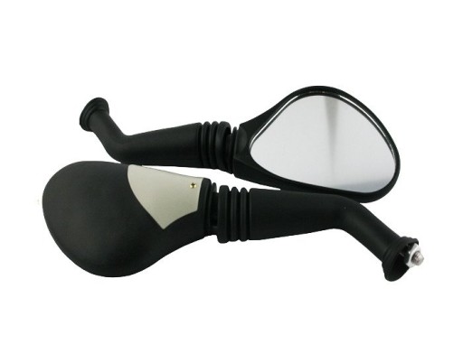 Zrkadlá, čierne a sivé zrkadlo, kovový rám, M8