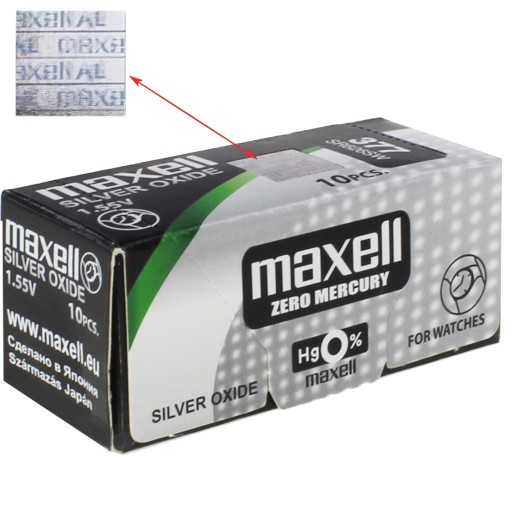 BATÉRIE MAXELL 377 SR626SW JAPONSKÉ HOLOGRAMOVÉ BATÉRIE SADA 10ks
