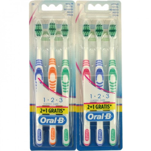 Zubné kefky Oral B Classic Care Medium, 3 kusy