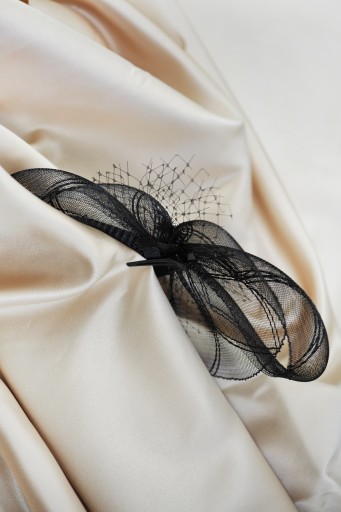 Elegantný kadernícky fascinátor HBS04 Black