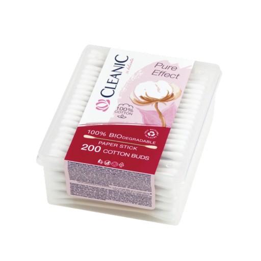 Kozmetické štuple do uší Pure Effect Cleanic 200 ks