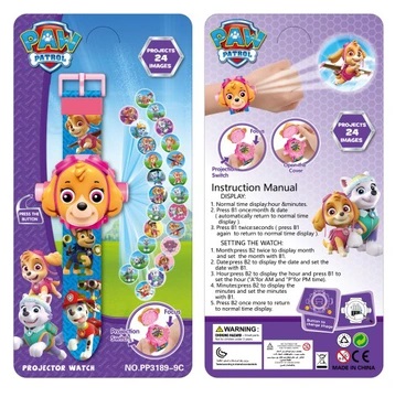 Paw Patrol Watch s projektorovými obrázkami Paw Patrol