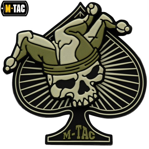 3D NÁŠIVKA ACE OF SPADES LEBEKA S KVETOVÝM KLOBÚKOM M-TAC OLIVOVÁ/ČIERNA