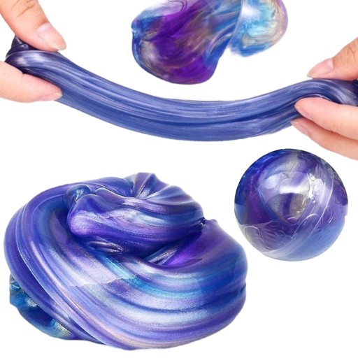 SLIME KRYŠTÁLOVÁ GUĽA SENZORY HMOTA GALAXY PLAST 4 ks.