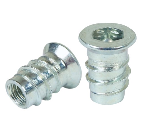 10x M6 x 15 mm nábytkové dvojzávitové nábytkové vybranie na skrutku do dreva