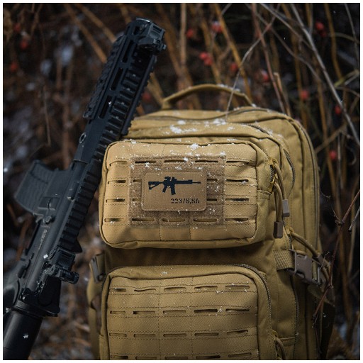 Nášivka na znak AR-15 223/5,56 laserom rezaný Coyote/Black M-Tac